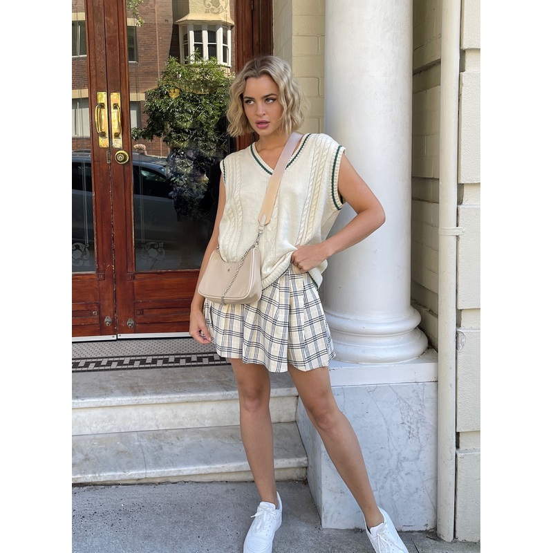 Carrie Mini Skirt Beige