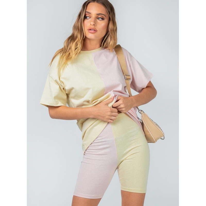 Elisia Shorts Yellow / Pink
