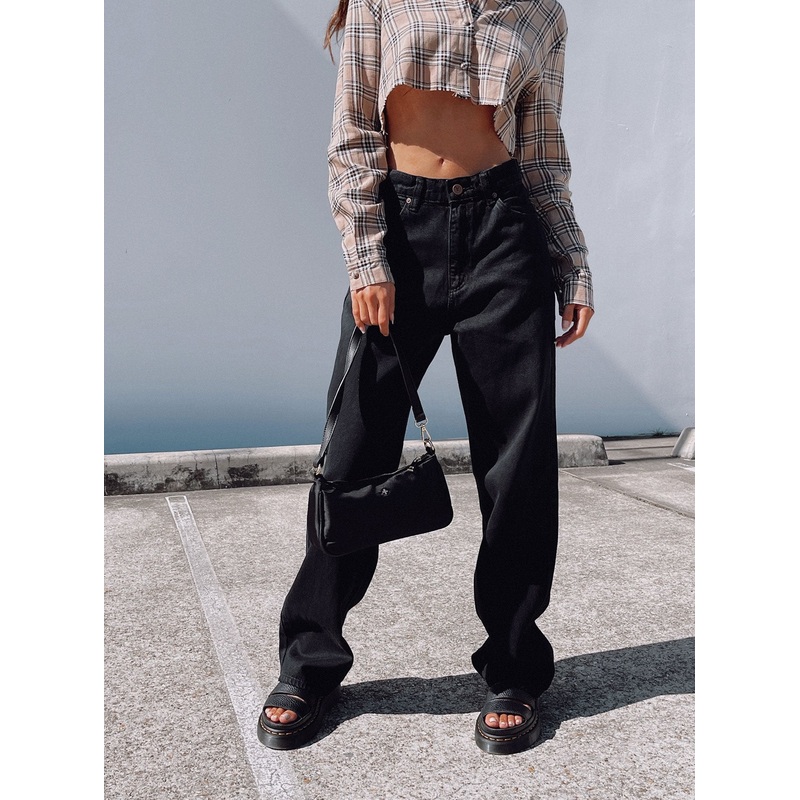 Abrand Slouch Jean Black