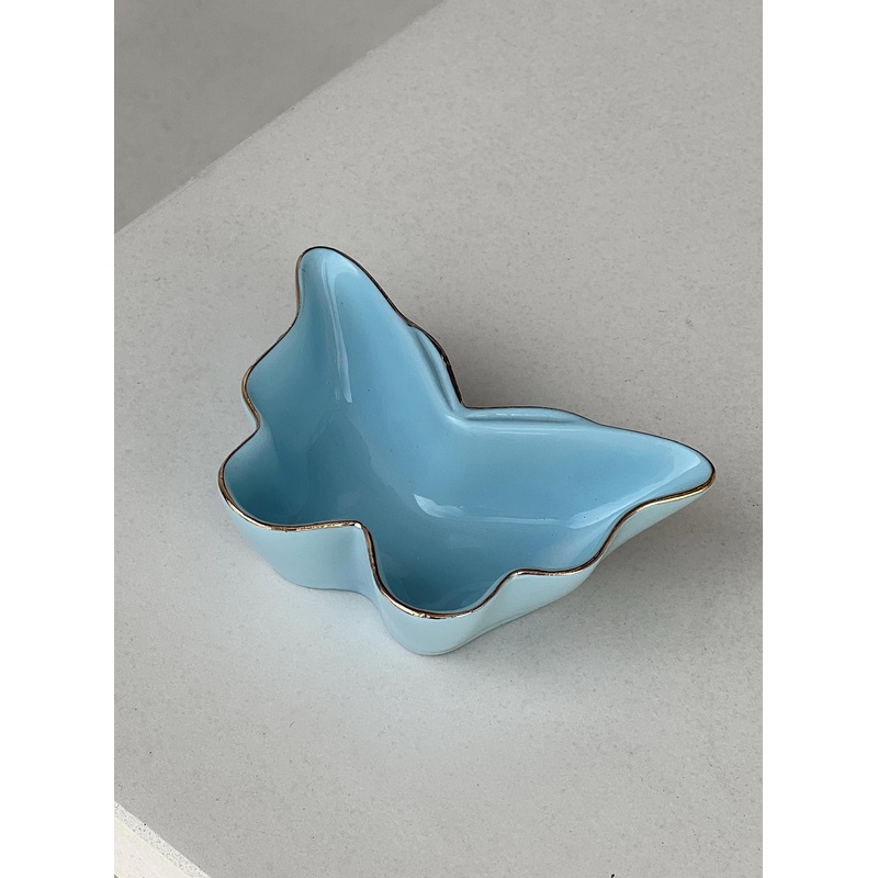 Butterfly Jewelry Dish Blue