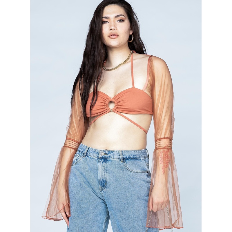 Cassia Top Walnut Pink