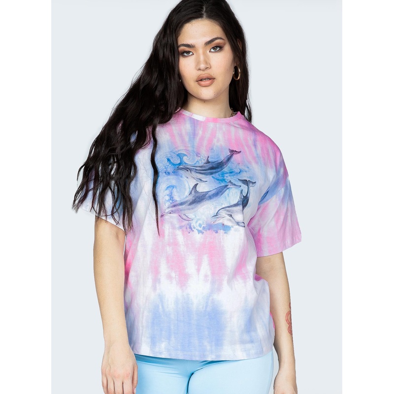 Dolphin Tie Dye Tee Multi