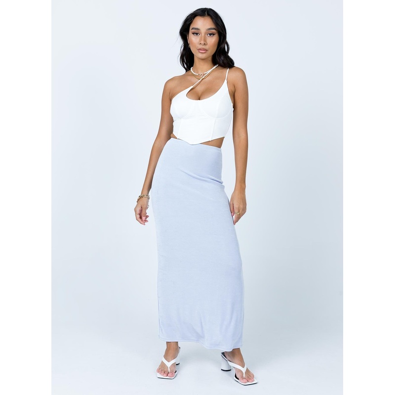 Harriette Maxi Skirt Light Blue