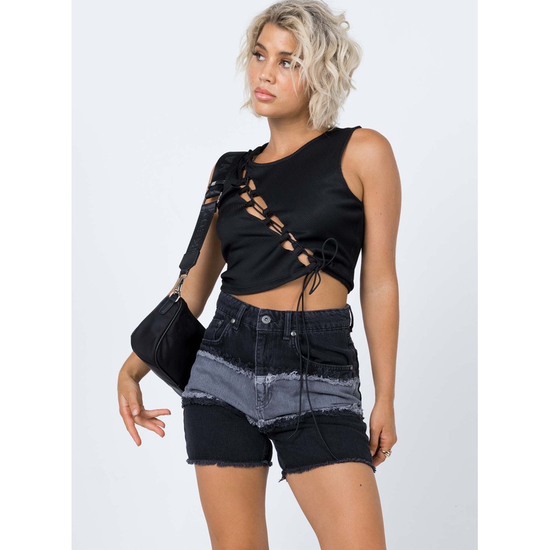 The Ragged Priest Infringement Shorts Charcoal