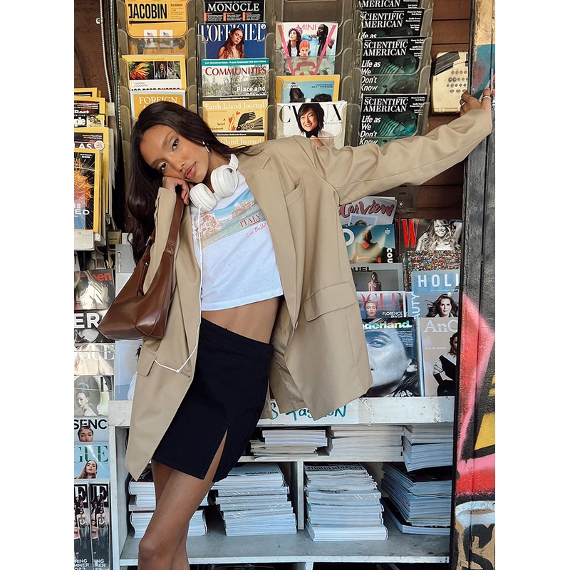 Welcome to the Jungle Blazer Beige