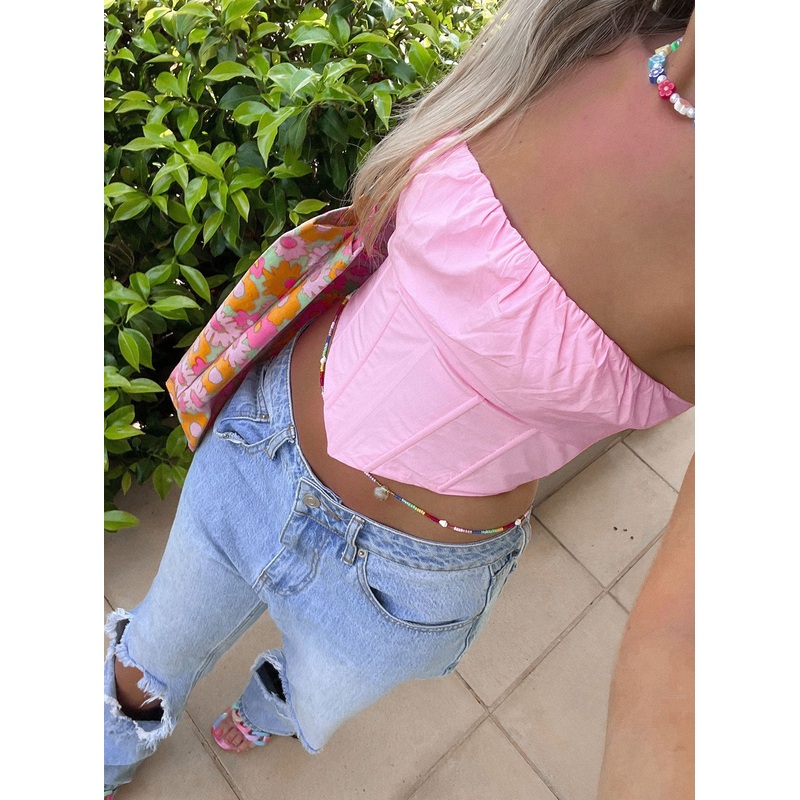 Bad Gal Bustier Pink