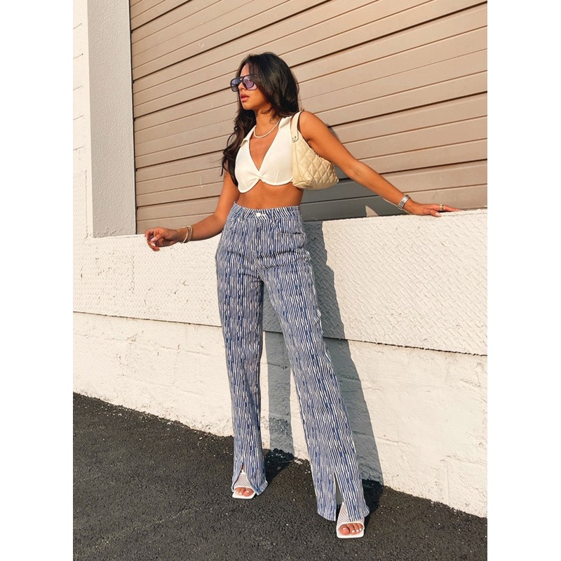 Danica Painted Stripe Denim Jeans