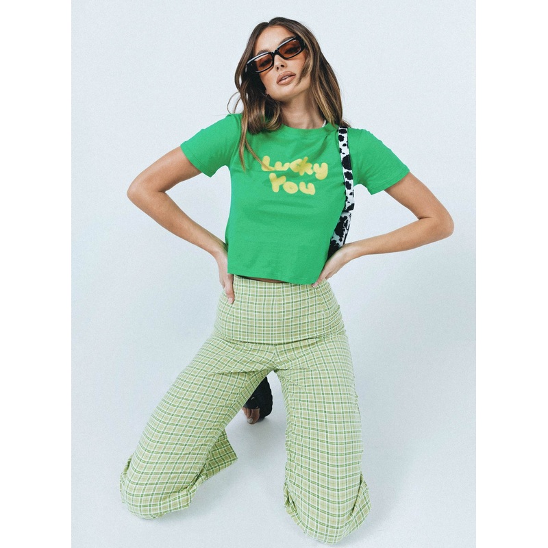 Euros Pants Lime Green