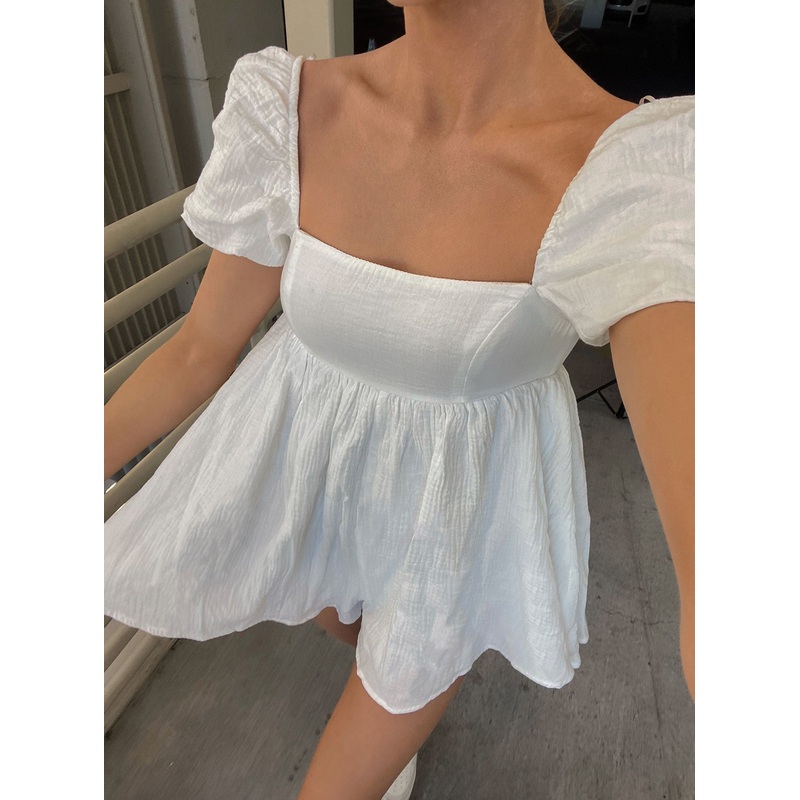 Lorna Playsuit White