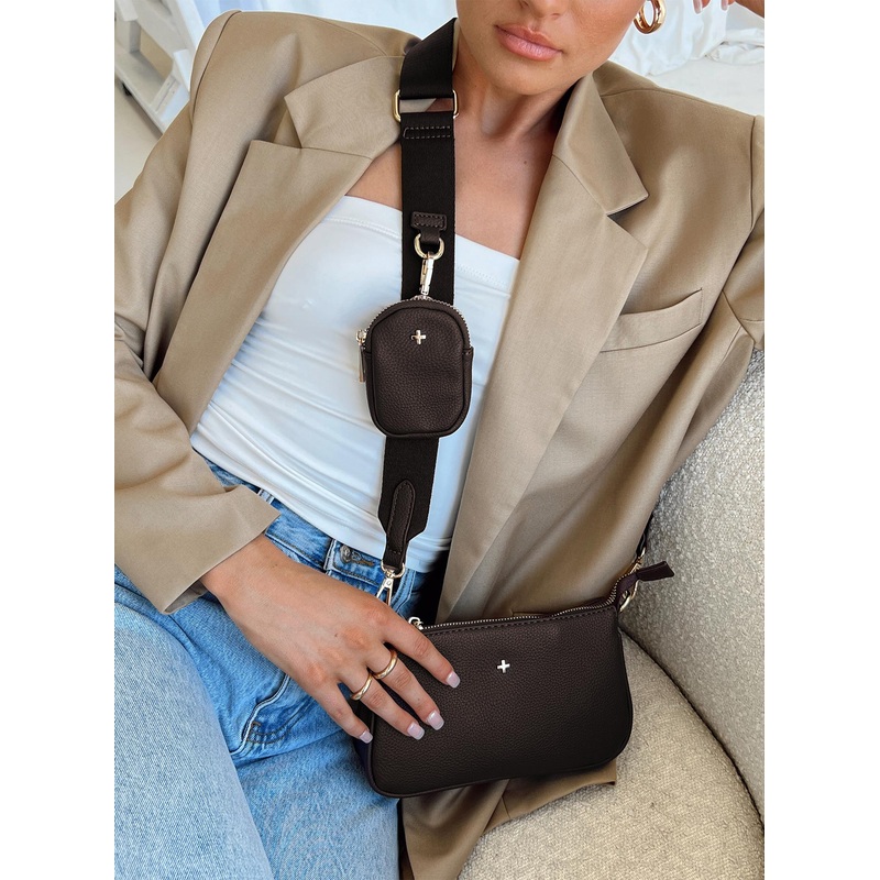 Peta & Jain Phoenix Bag Choc Pebble