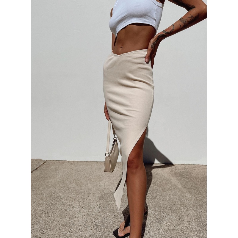 Abigail Midi Skirt Cream