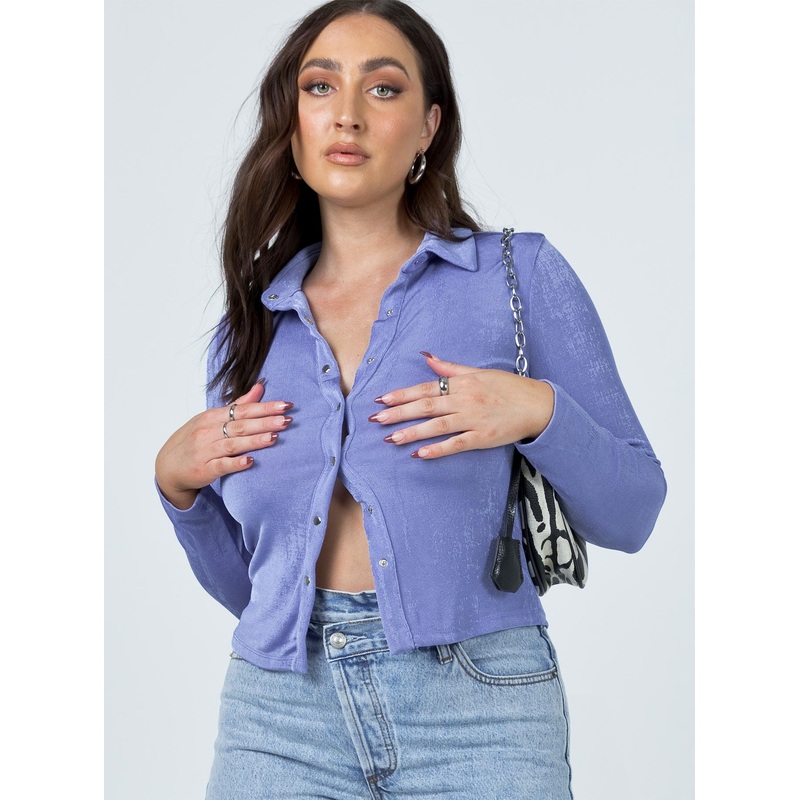 Elody Long Sleeve Top Light Blue