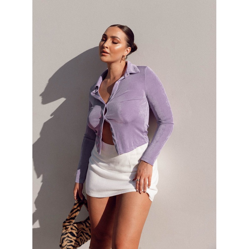 Elody Long Sleeve Top Lilac