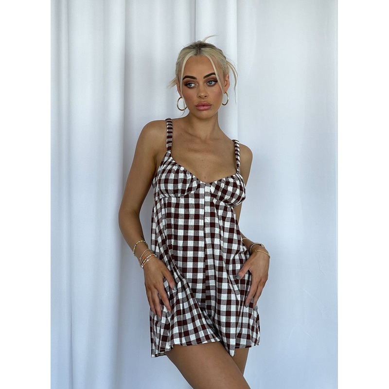 Harlie Playsuit Brown