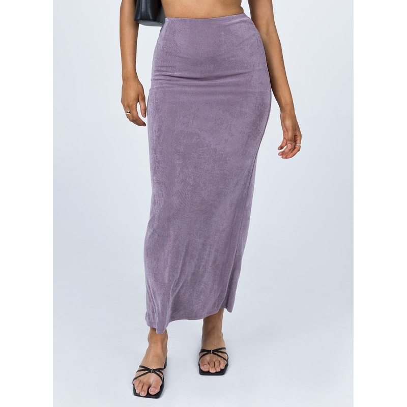Harriette Maxi Skirt Purple
