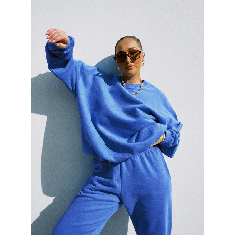 It’s A Vibe Crewneck Sweatshirt Blue
