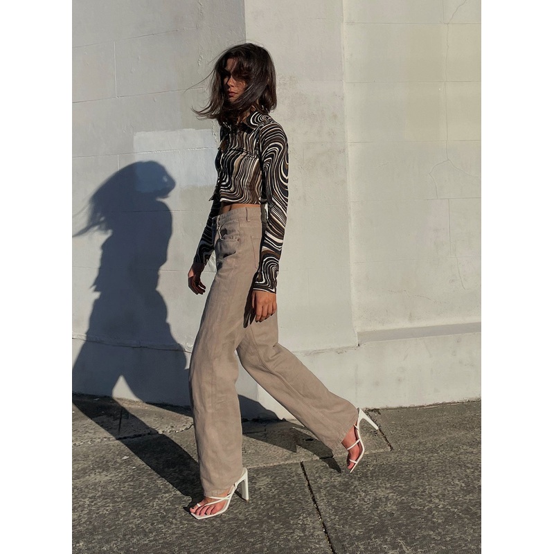 Motel Parallel Jeans Burnt Olive