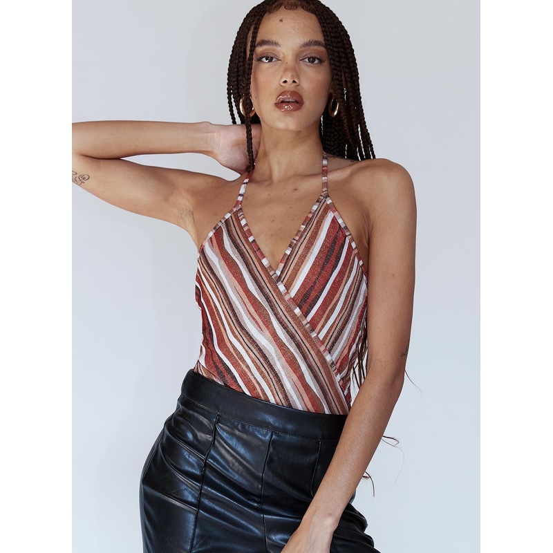 Quinn Bodysuit Orange Multi