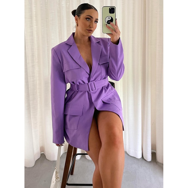 Steinway Mini Dress Purple