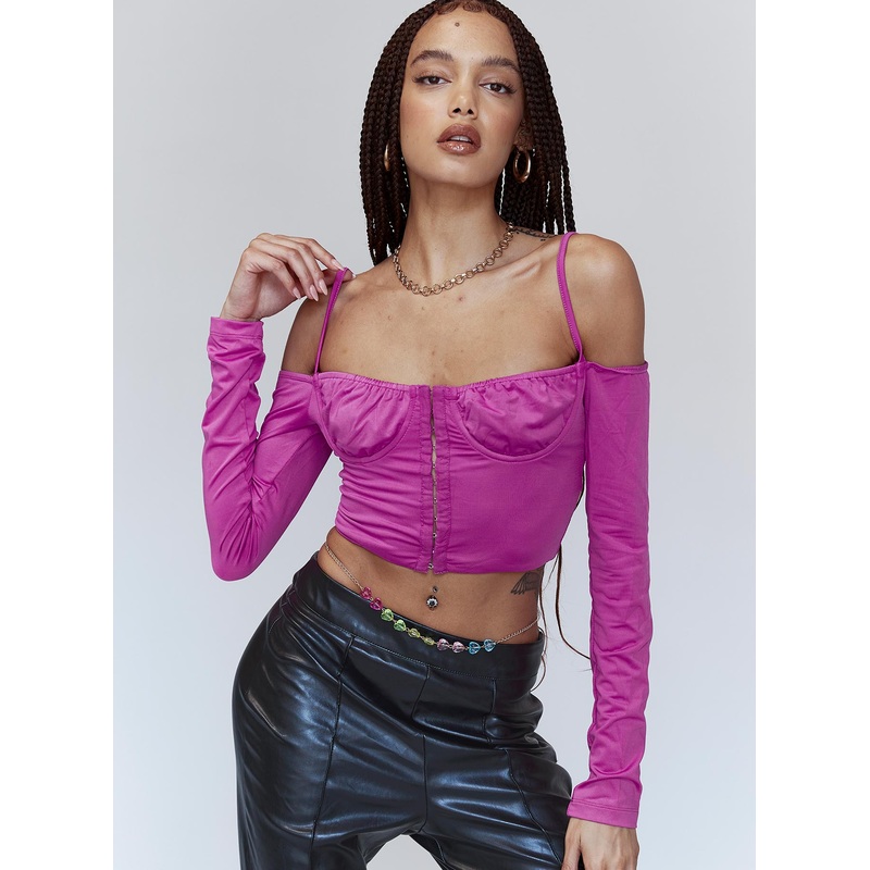 Zinnia Long Sleeve Top Purple