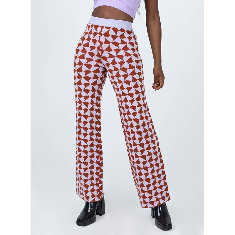 Kirsty Retro Tile Pants Pink