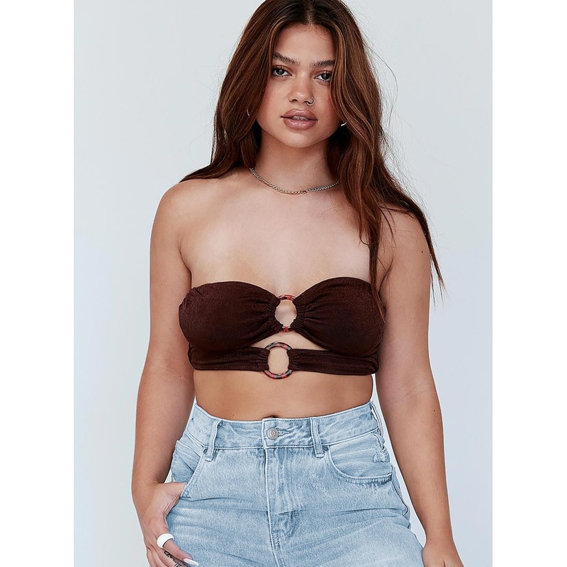 Lomez Top Brown