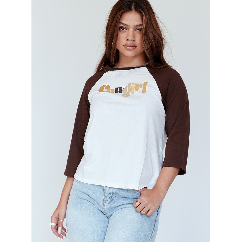 Motel Nexo Tee Cowgirl Brown