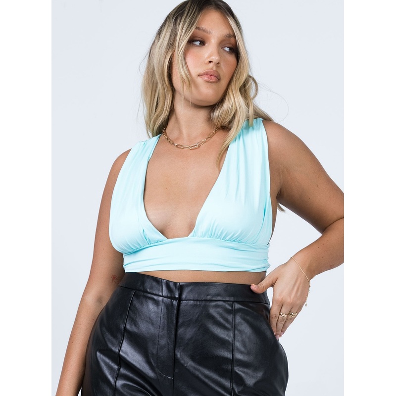 Suki Top Blue