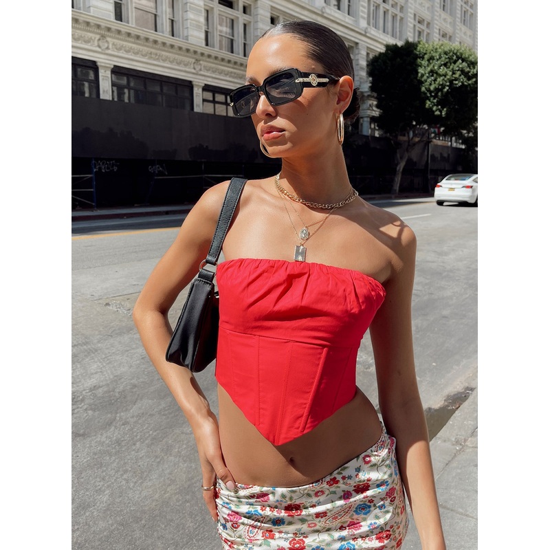 Bad Gal Bustier Red
