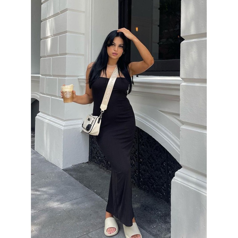 Charm Strapless Maxi Dress Black