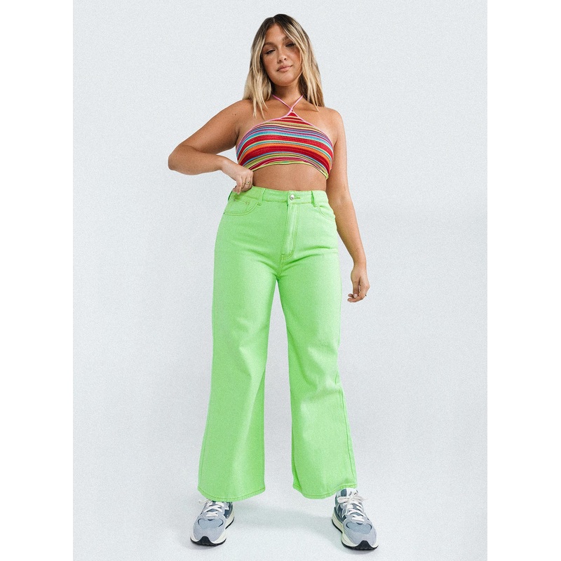 Denver Denim Jeans Lime Green
