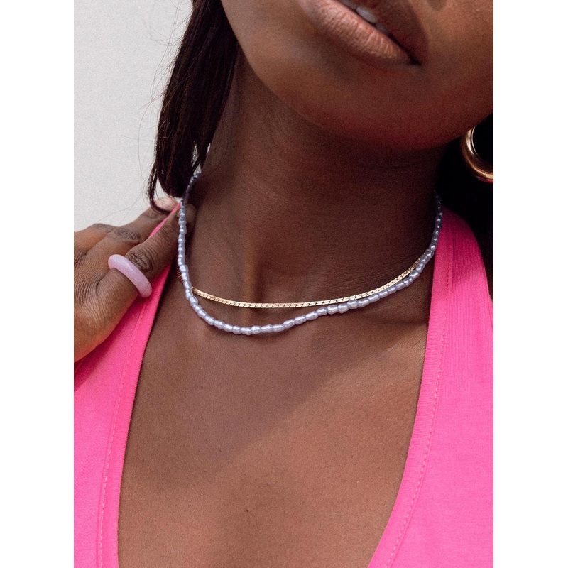 In The Zone Necklace Set Blue
