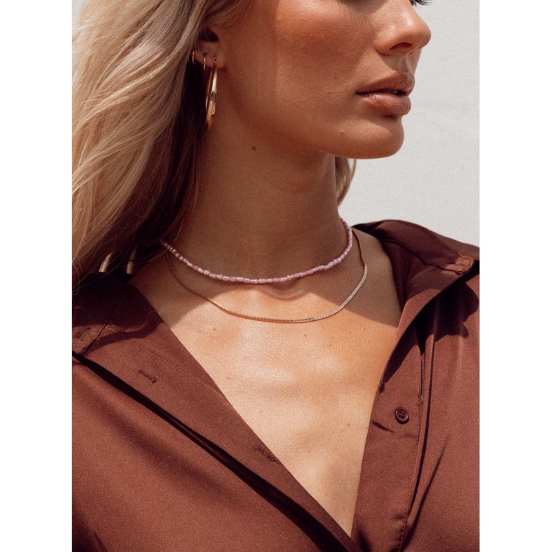 In The Zone Necklace Set Pink