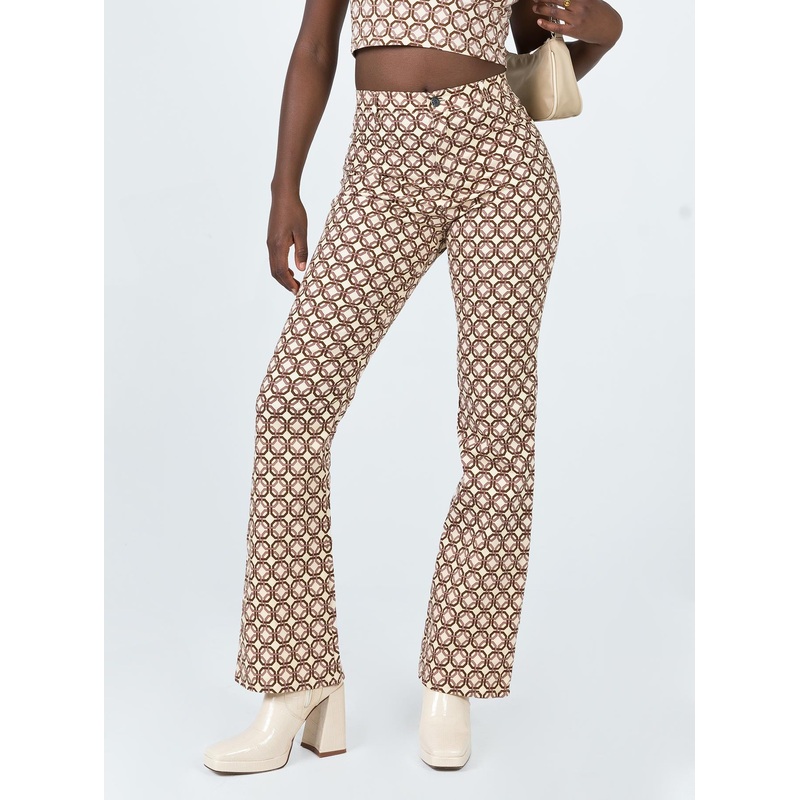 Motel Zoven Trouser Chain Tangle Beige