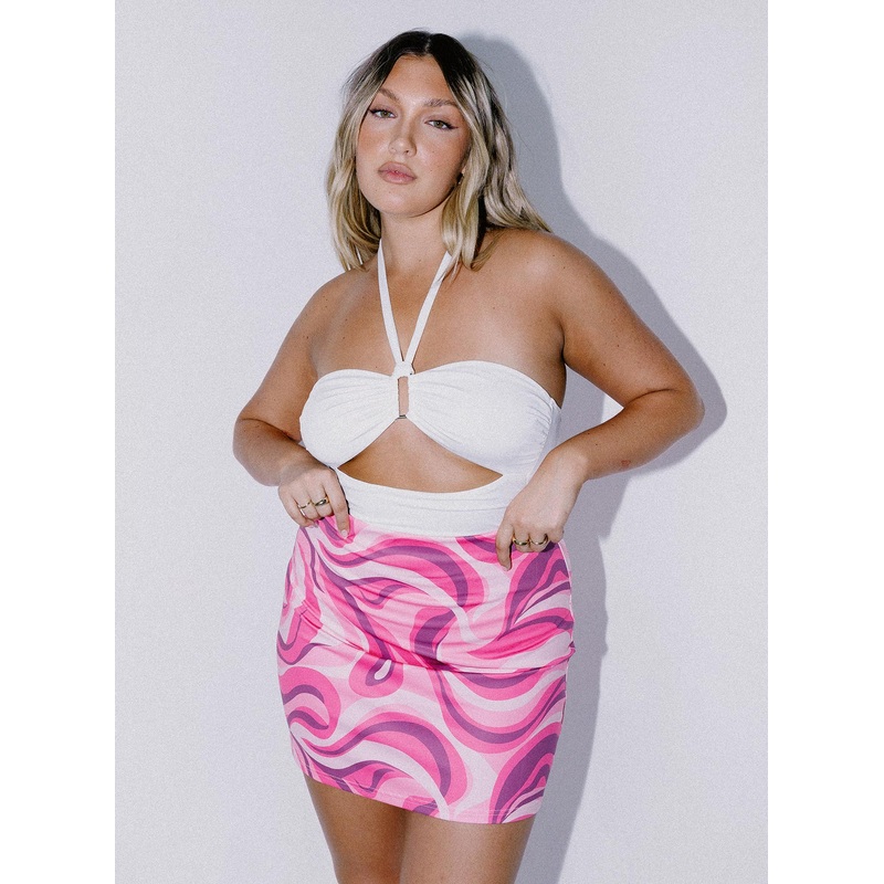 Tuscany Mini Skirt Pink