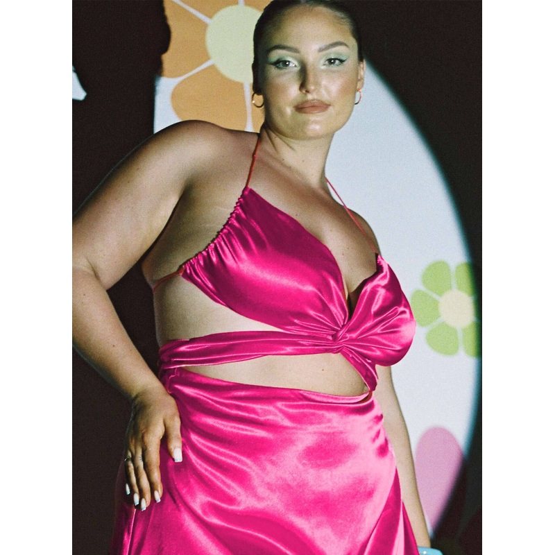 Aura Top Pink Curve