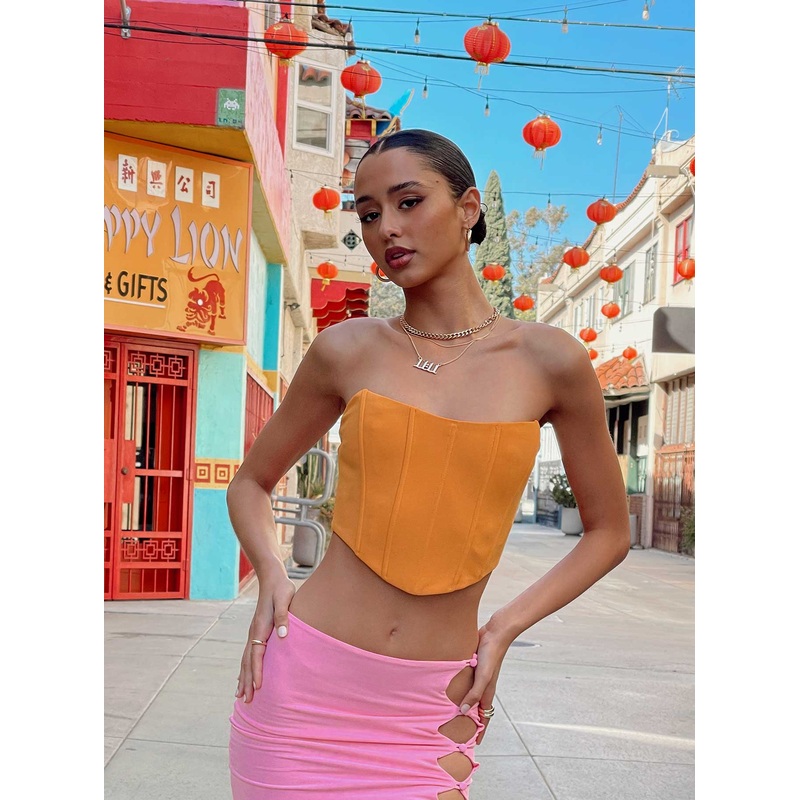 Carlie Top Orange