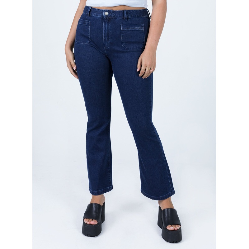 Dalta Mid Rise Flare Denim Jeans