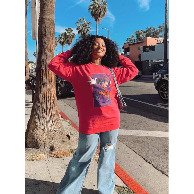 Disney Mickey Skater Sweater Pink