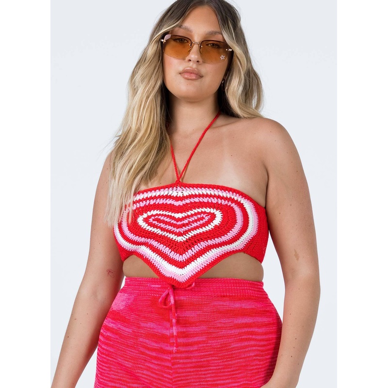 Laurel Top Red / Pink
