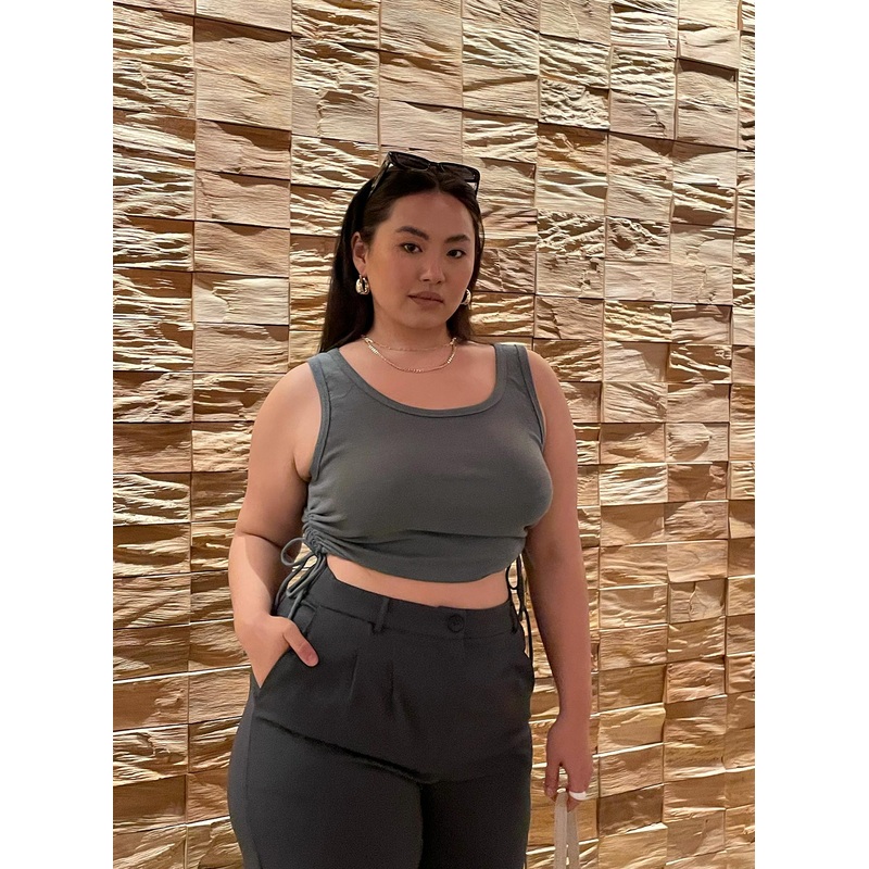 Organic Madelyn Top Green Curve