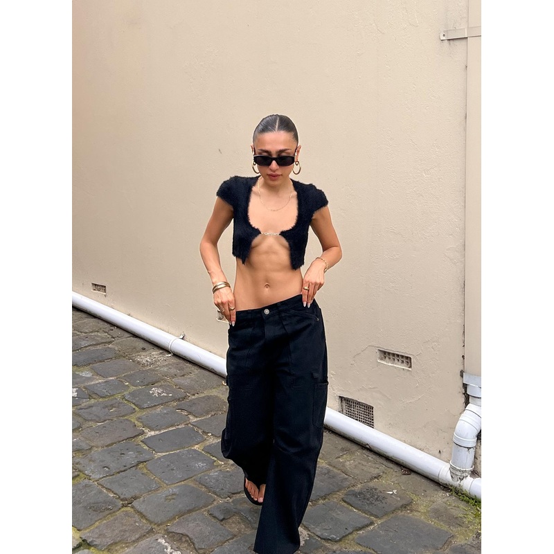 Westside Crop Black