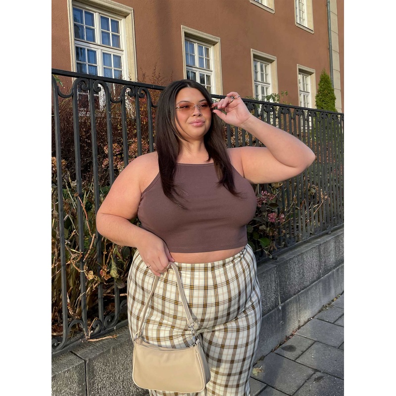 Wild Eyes Tank Top Brown Curve