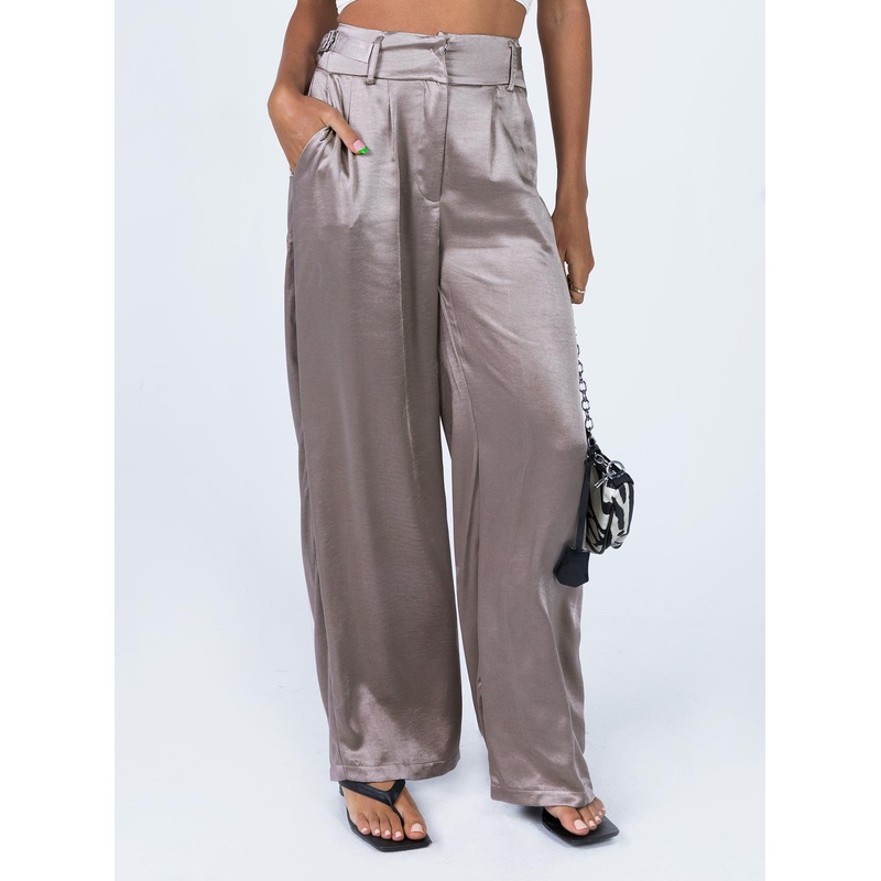 Yasamin Wide Leg Pants Grey