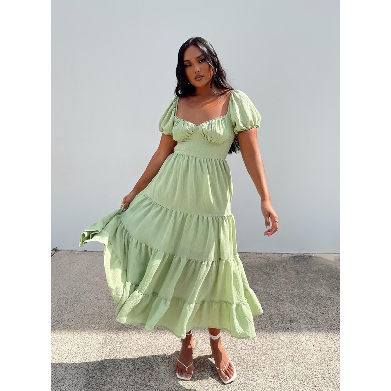 Danny Midi Dress Green