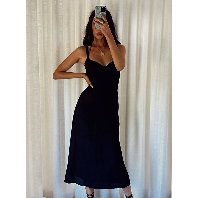 Georgia Midi Dress Black