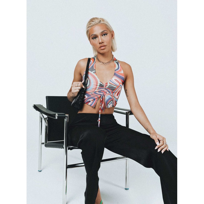 Rayna Top Blue / Orange Multi