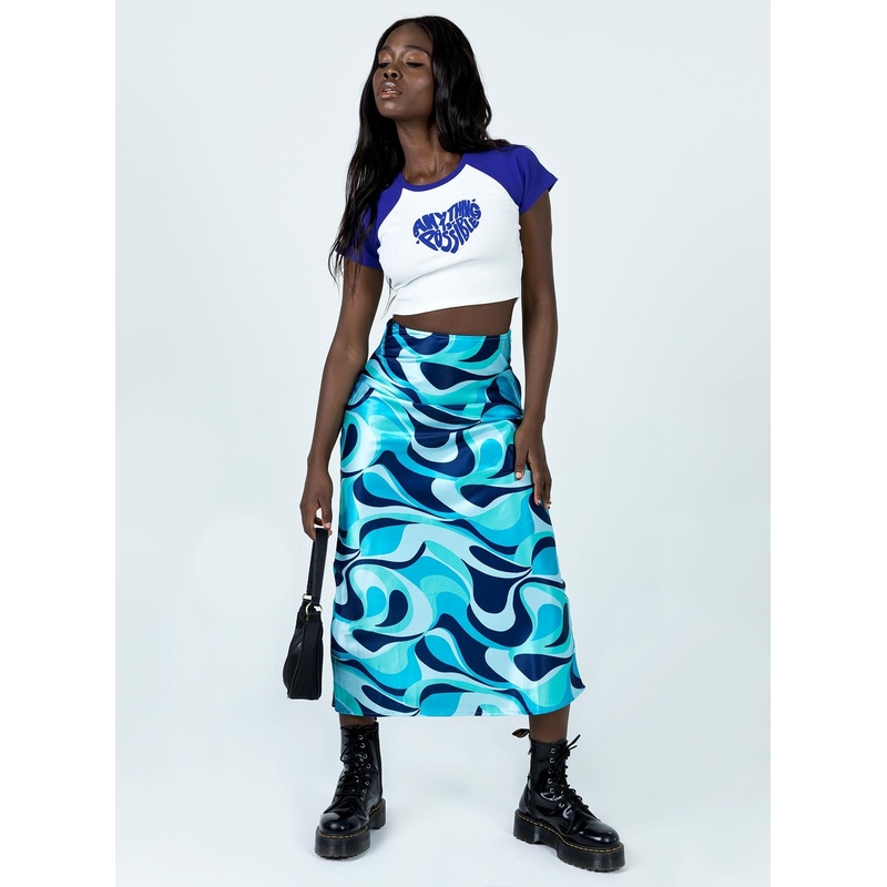 Tobin Maxi Skirt Blue
