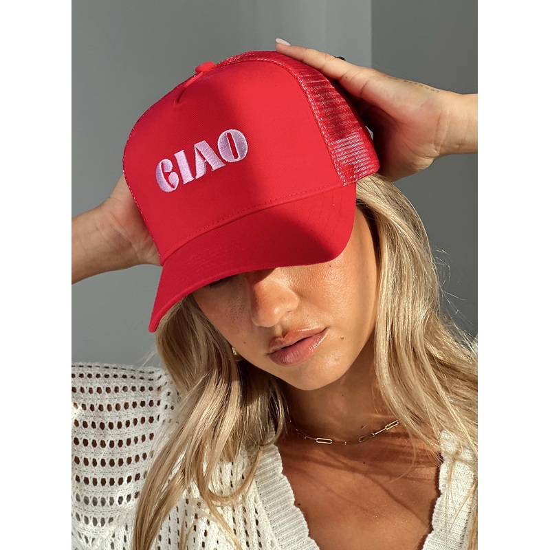 Ciao Trucker Hat Red/Pink