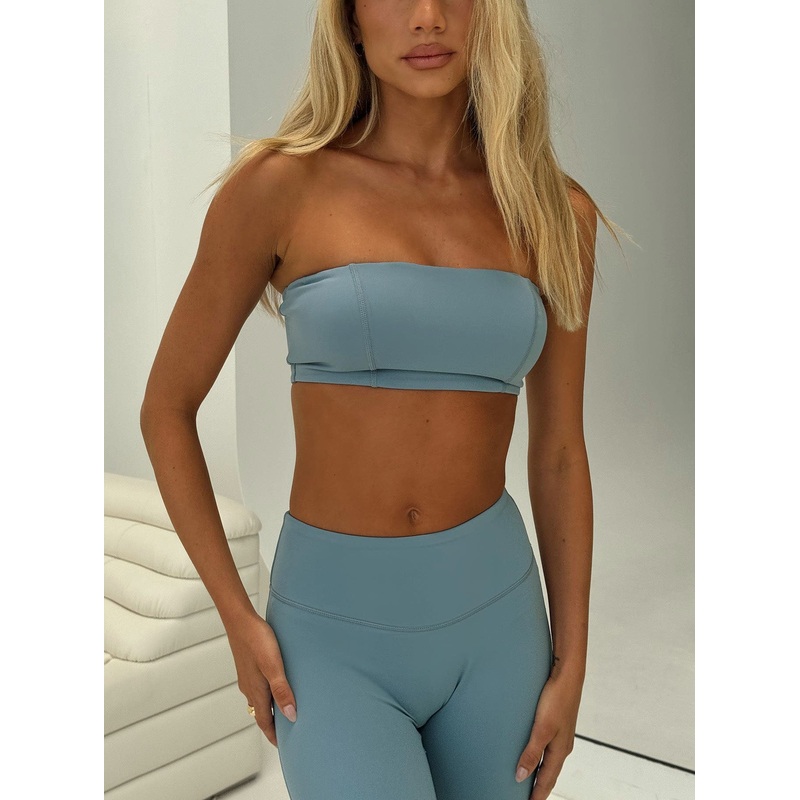 End Goal Active Bandeau Top Blue